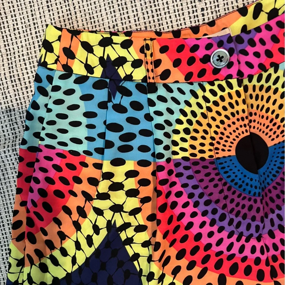Mara Hoffman Electolight High-Waist Neon Shorts